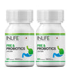 INLIFE Prebiotic Probiotic Capsules 120ct for Digestive Health & Immunity