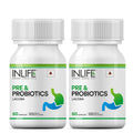INLIFE Prebiotic Probiotic Capsules 120ct for Digestive Health & Immunity