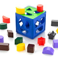 ZUDO Shape Sorting Cube 19-Piece Educational Toy for Kids