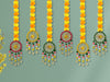 Handmade Marigold Flower Toran with Bells for Home & Festival Decor (6 Pack)