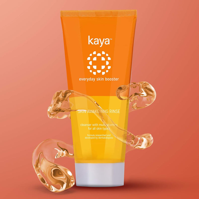 Kaya Skin Awakening Rinse Face Wash with Niacinamide, Vitamin C, A & E for All Skin Types