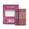 MARS Matte Lipstick Set of 3 - Long-Lasting, Smooth, Moisturizing