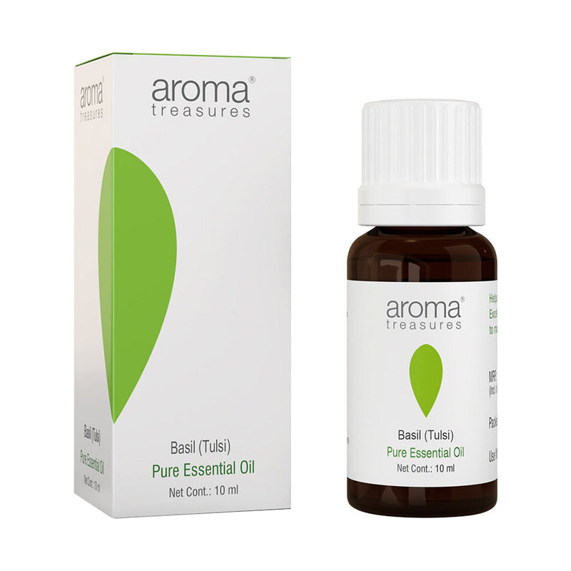 Aroma Treasures Basil (Tulsi) Pure Essential Oil