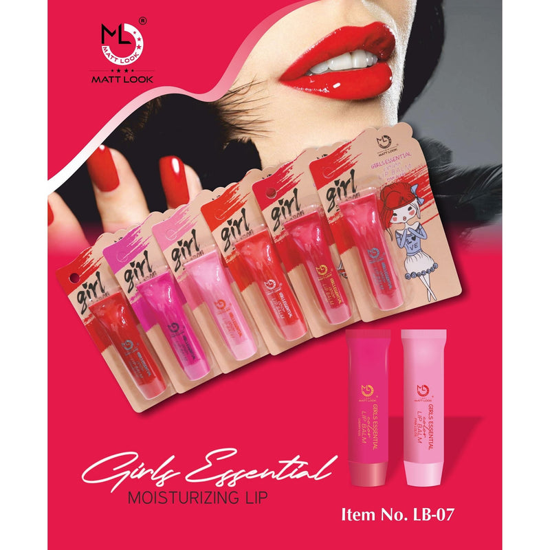 Matt Look Lip Makeup Girls Essential Color Moisturizing Lip Balm - Dangerous Pink