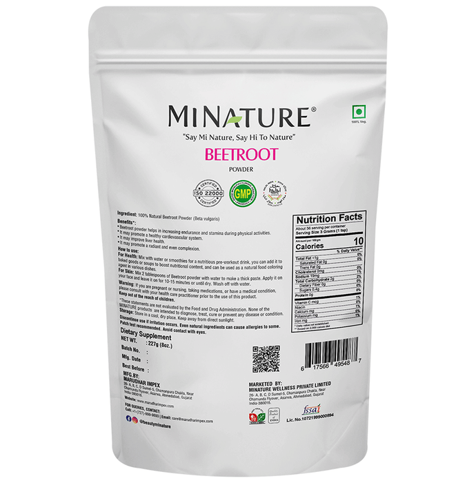 Minature Beetroot Spray Dried Powder