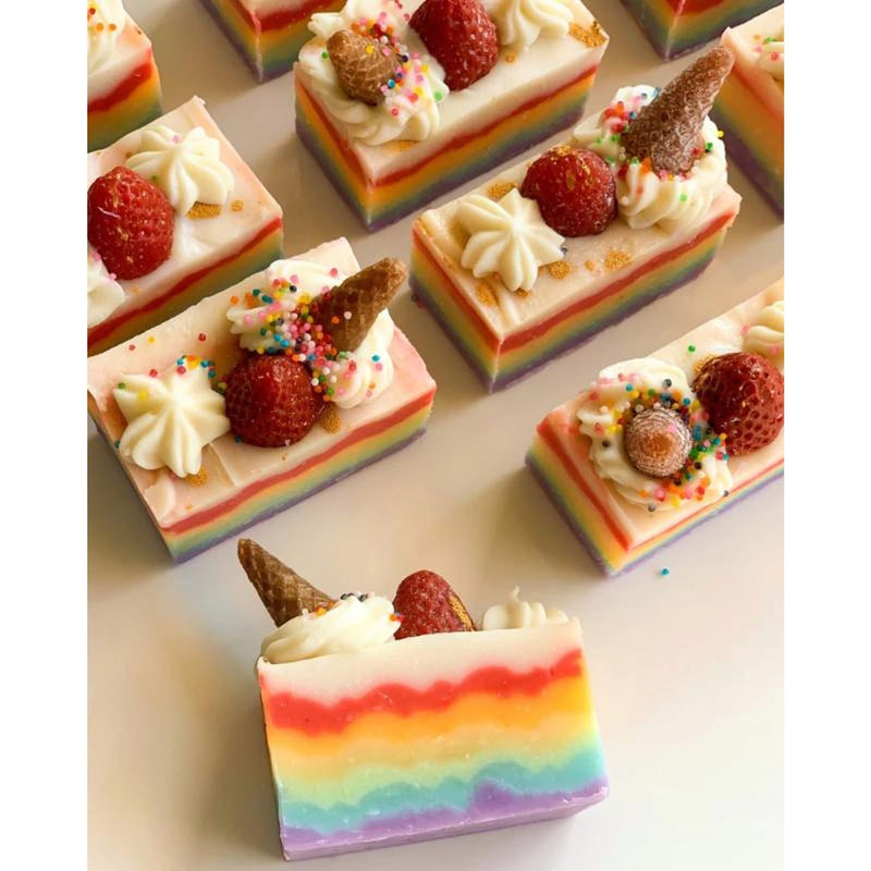 The Sass Bar Rainbow Ice-Cream Loaf Soap
