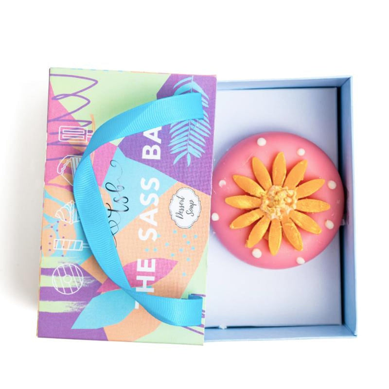 The Sass Bar Summer Daisy Donut Soap