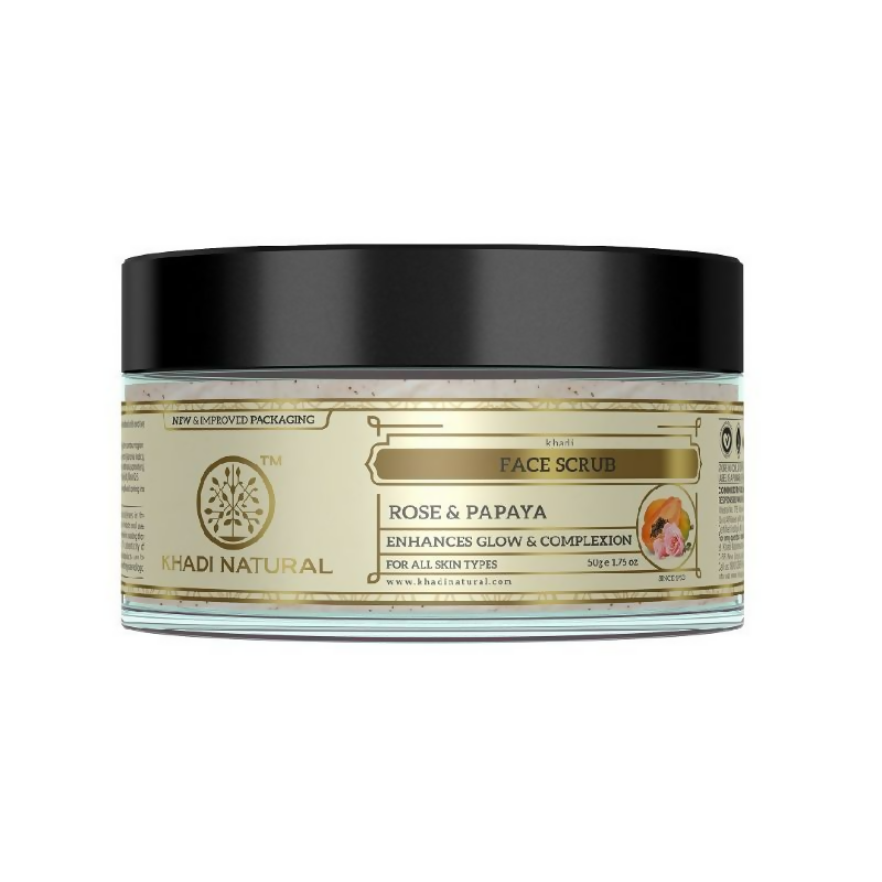 Khadi Natural Rose & Papaya Face Scrub Reduce Acne & Pimple
