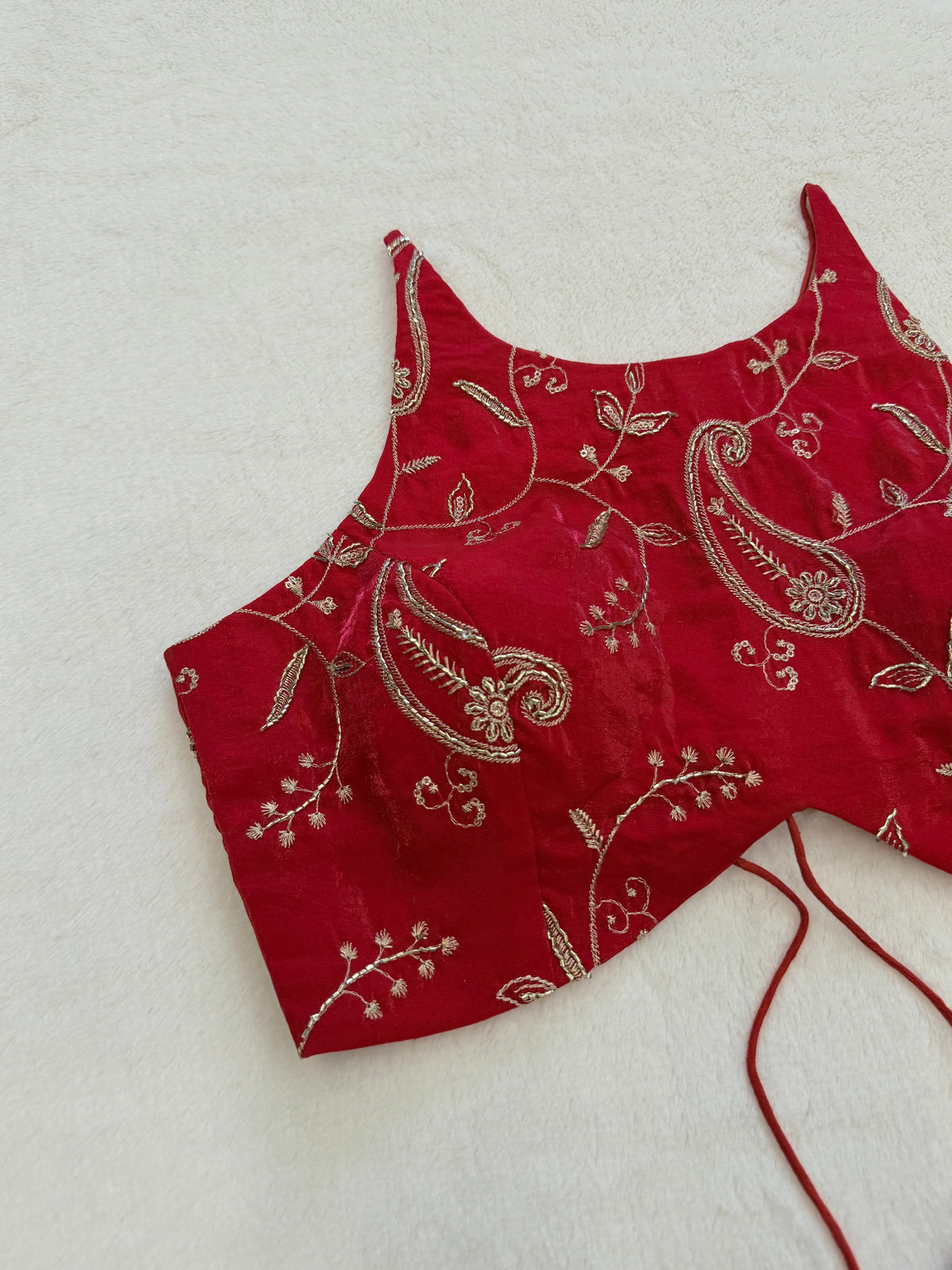 Zarina Red Blouse