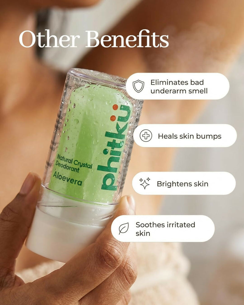 Phitku Crystal Roll On Deo with Aloe Alum Deodorant