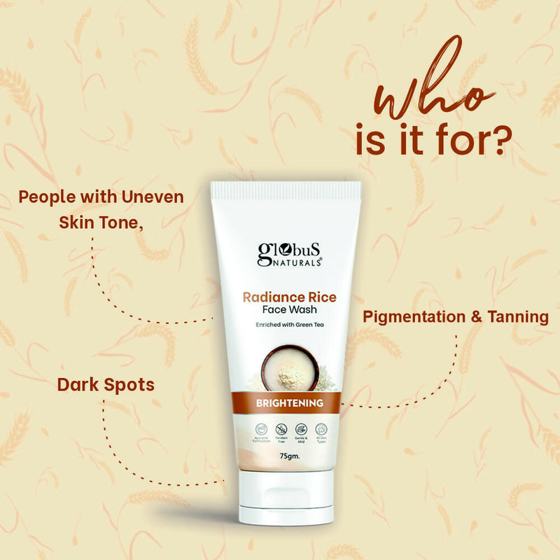 Globus Naturals Radiance Rice Face Wash