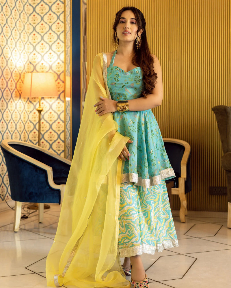 Firosa Chanderi Sharara Set