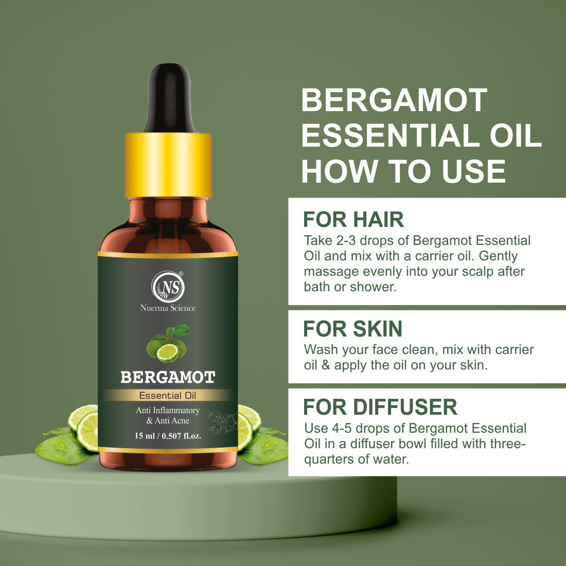 Nuerma Science Bergamot Essential Oil