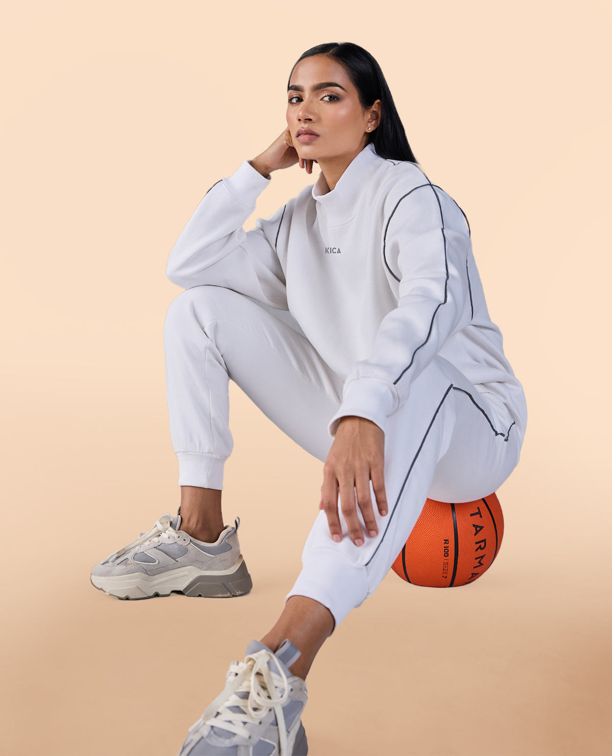 Fleece Oversized Sweatshirt White