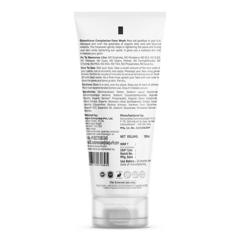 Herbs & Hills Glutathione Complexion Face Wash