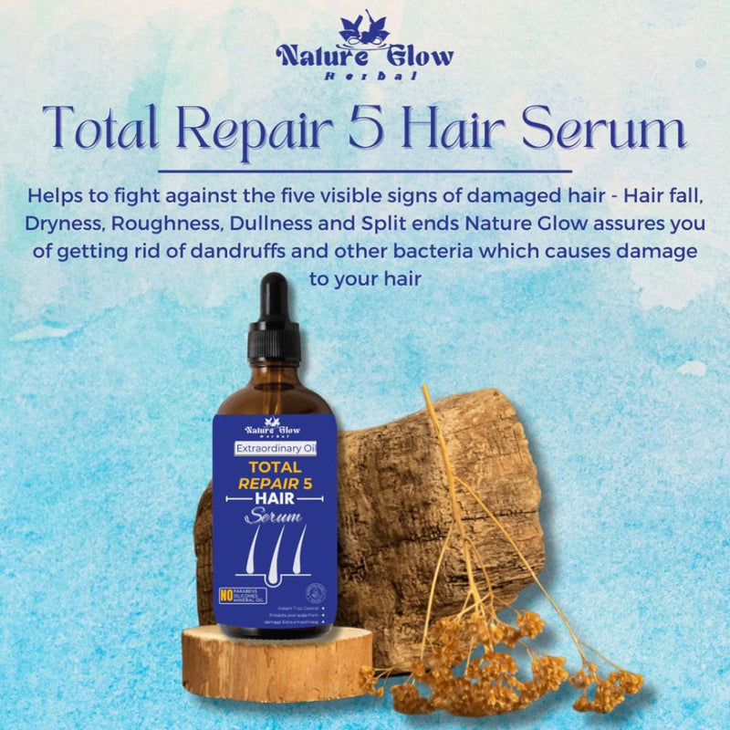 Nature Glow Herbal Total Repair 5 Hair Serum
