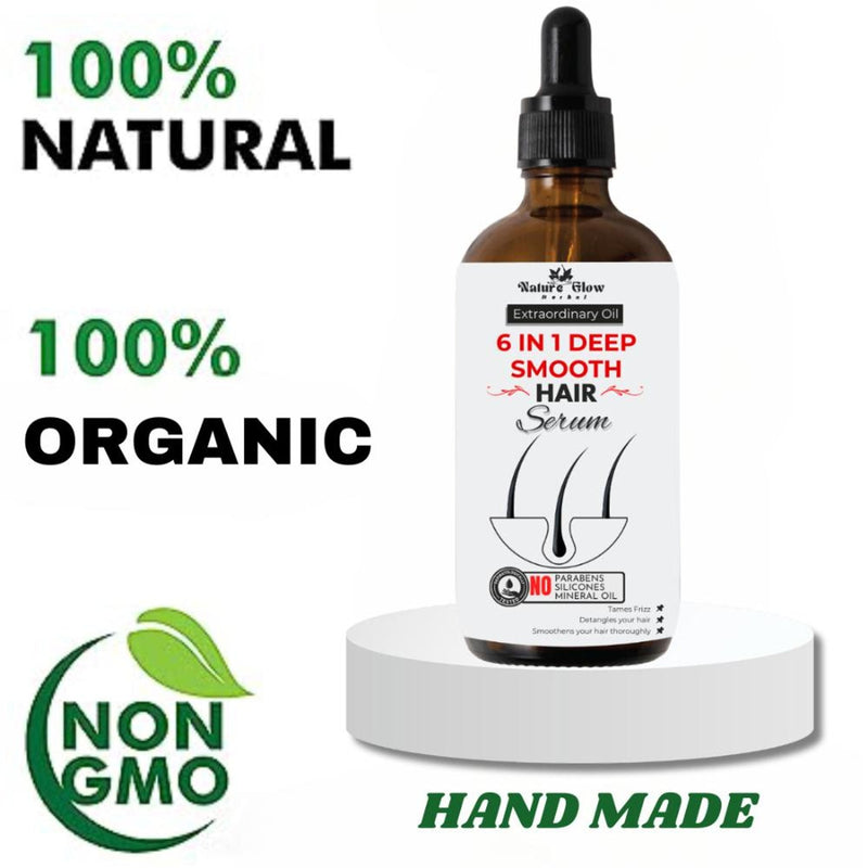 Nature Glow Herbal 6-In-1 Deep Smooth Hair Serum