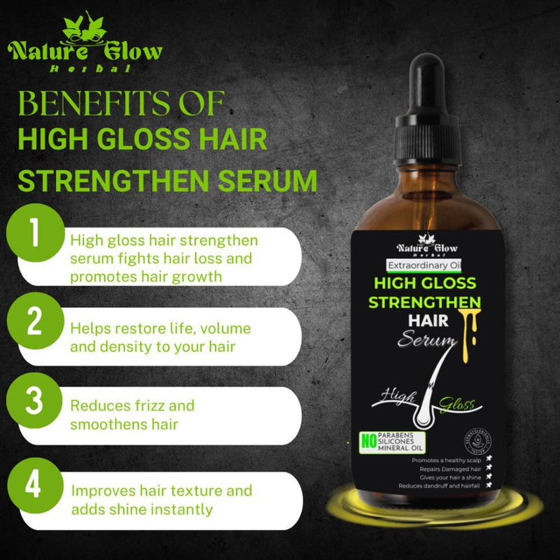 Nature Glow Herbal High Gloss Strengthen Hair Serum