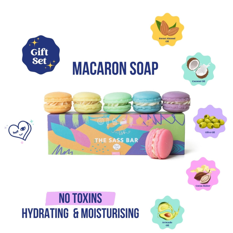 The Sass Bar Macaron Soap Box