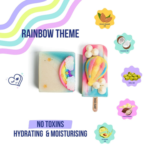 The Sass Bar Hot Air Balloon + Rainbow Soap - Combo