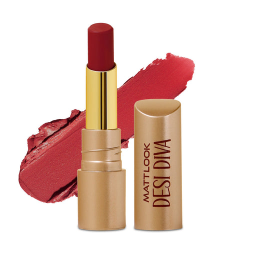 Matt Look Desi Diva HD Matte Lipstick - Rich Maroon-12
