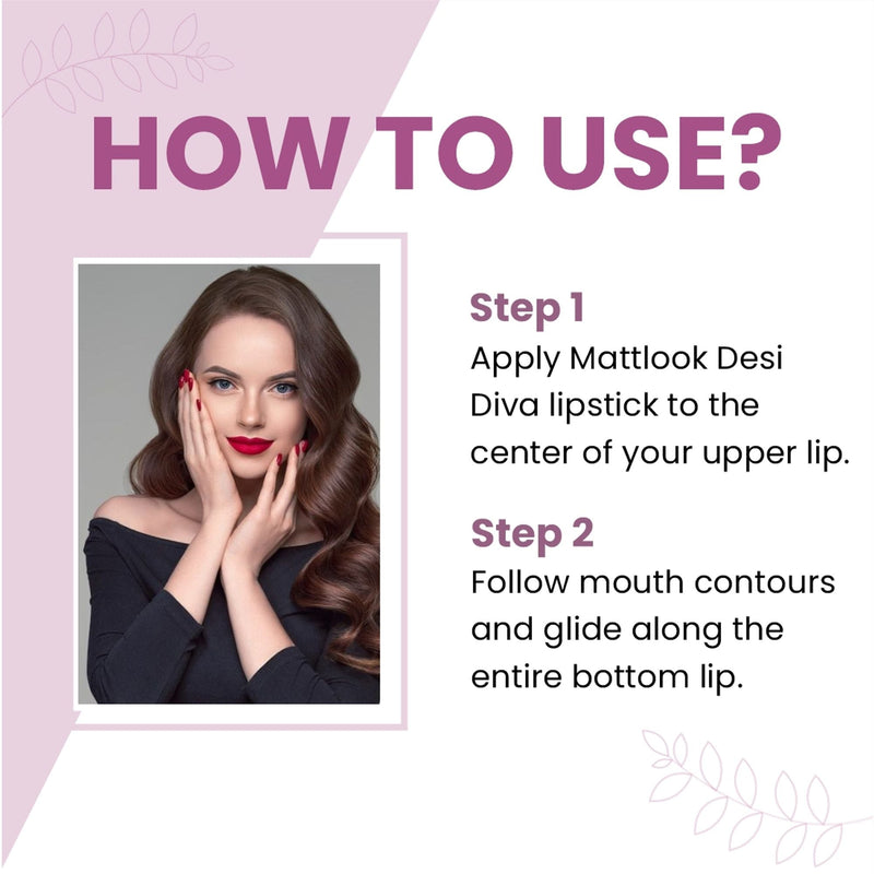 Matt Look Desi Diva HD Matte Lipstick - Muted Rose-20