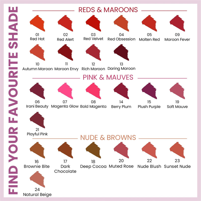 Matt Look Desi Diva HD Matte Lipstick - Muted Rose-20