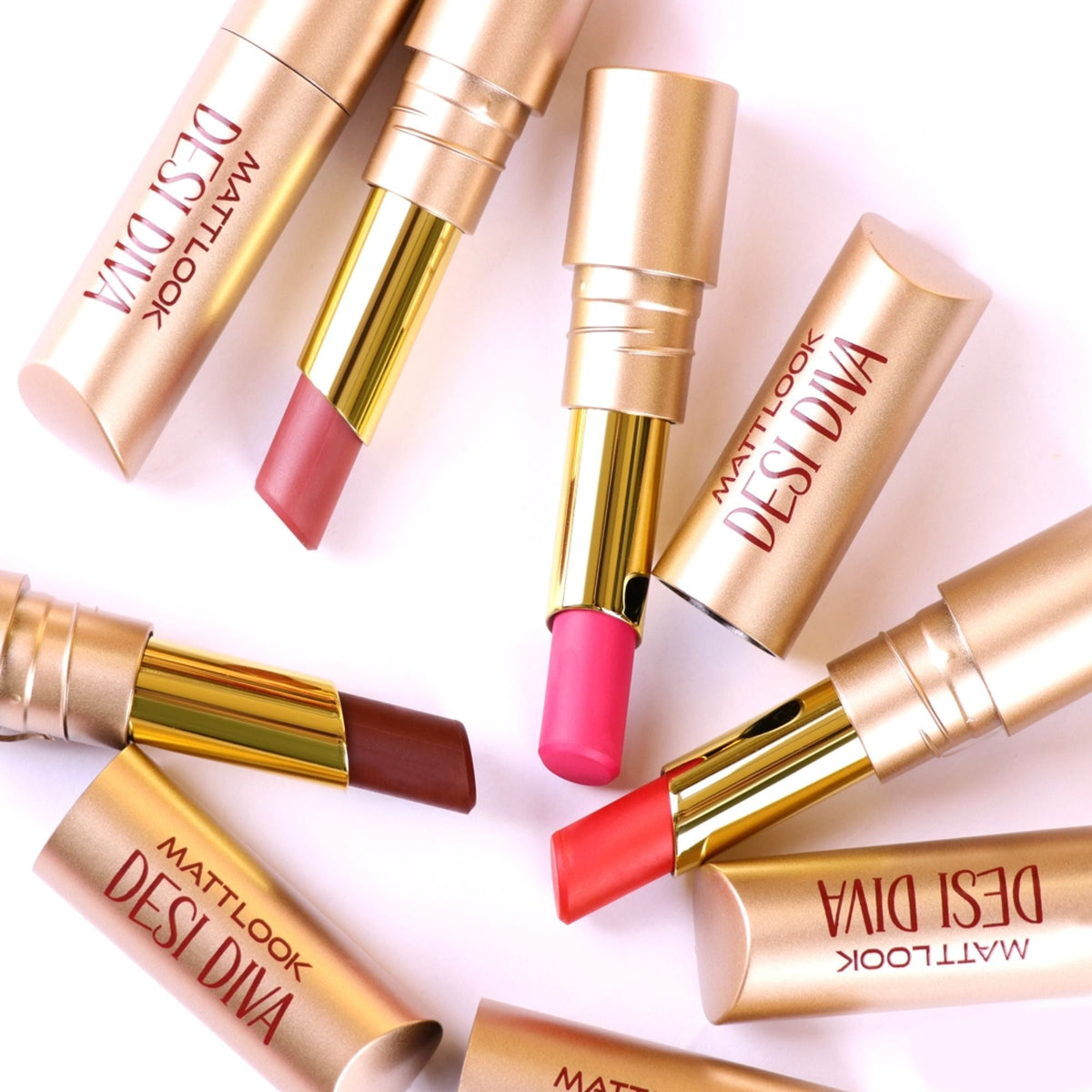 Matt Look Desi Diva HD Matte Lipstick - Playful Pink-21