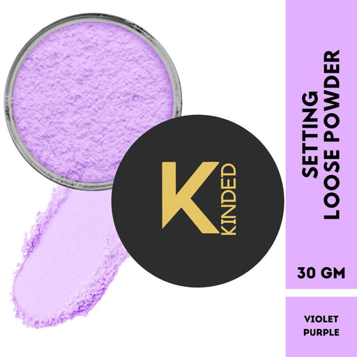 KINDED Setting Loose Powder with Puff - Violet Purple