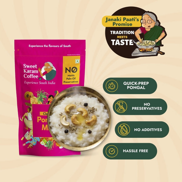 Sweet Karam Coffee Classic Pongal Mix (Ready in 10 Minutes)