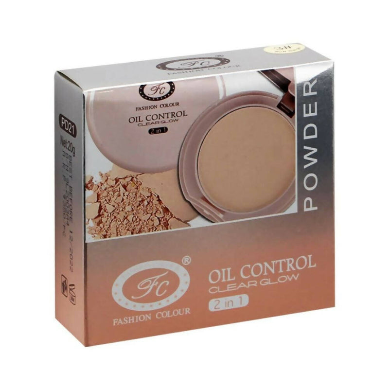 Fashion Colour Oil Control Clear Glow 2 in 1 Powder-Shade 04