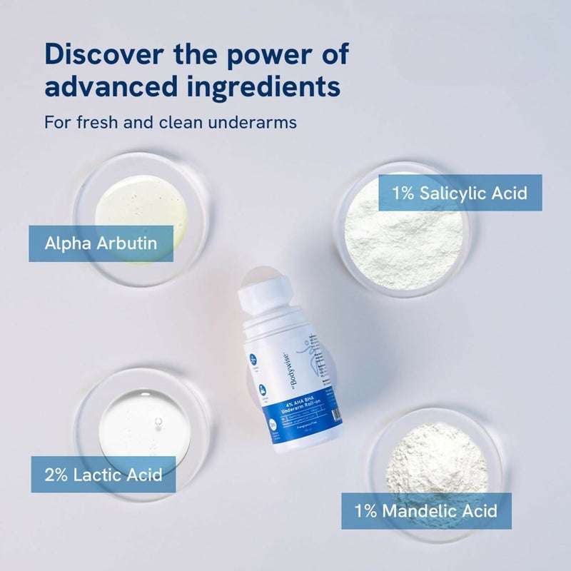 BeBodywise 4% AHA BHA Underarm Roll On (Oudh Fragrance)