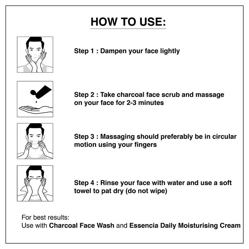 The Man Company Charcoal Tan Removal Face Scrub