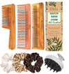 Eltihr Neem Wood Combs 7-Pack for Hair Growth & Dandruff Control