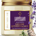 ThinkArtDecor Luxury Soy Candles, 35-40 Hrs, Lavender & Sage Aroma