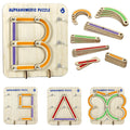Wooden Alphabet Puzzle Montessori Toy for Kids 3-5 Years