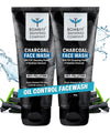Bombay Shaving Co Charcoal Face Wash for Men 150g Twin Pack Oil Control