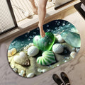 Wazdorf 3D Ocean Bath Mat 60x40cm Anti-Slip Quick Dry Rug