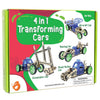 Wooden 4-in-1 Motorized Model Cars Kit STEM Educational Toy Set
