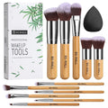 BS MALL Bamboo Makeup Brush Set with Sponge
