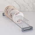 LAPO 20" Stainless Steel Dish Rack with 14 Sections, Chrome Finish