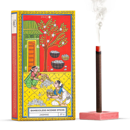 Phool Lemongrass Incense Sticks - 60+ Min Burn, Gift Included