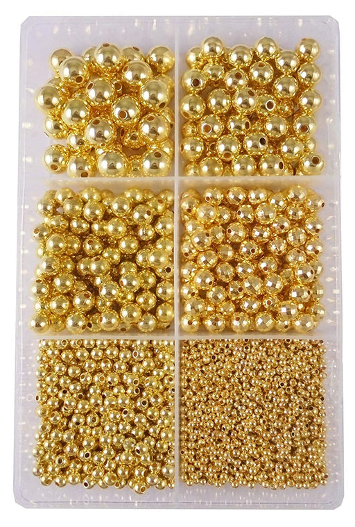 Pearl Plastic Beads 200g Set for Jewelry Making & Crafts
