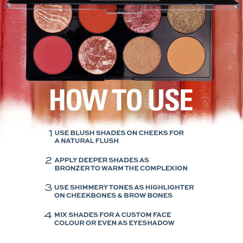 Makeup Revolution Ultra Blush Palette Golden Soul