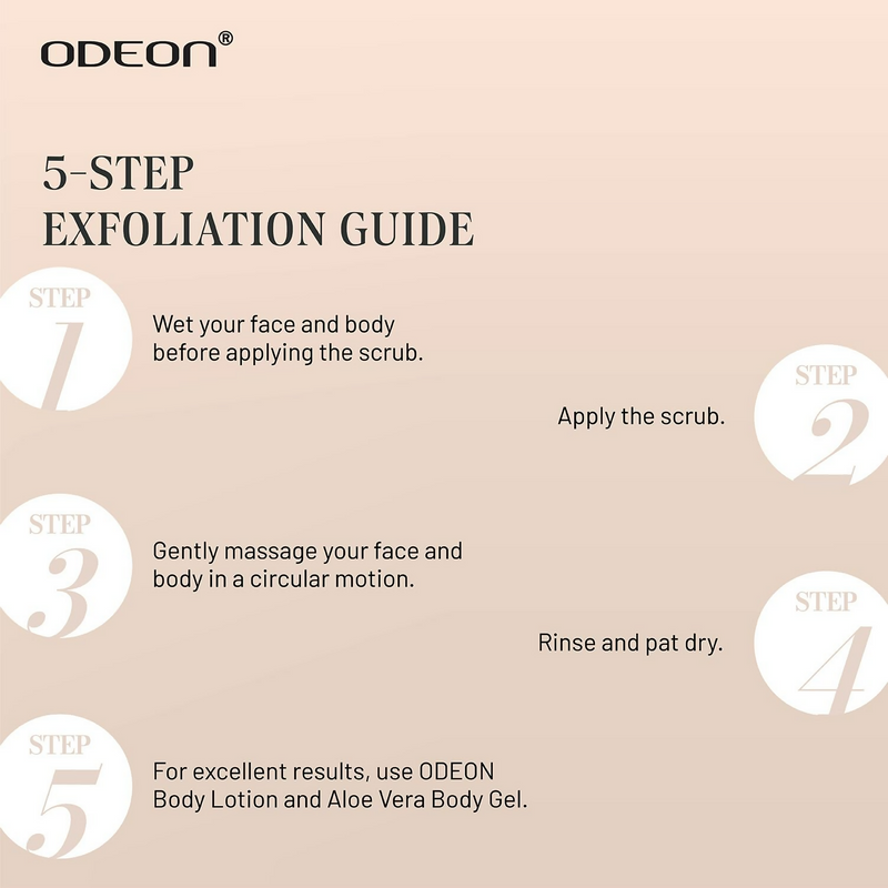 Odeon Coffee & Coconut Scrub Exfoliating Face & Body Scrub For Tan Removal