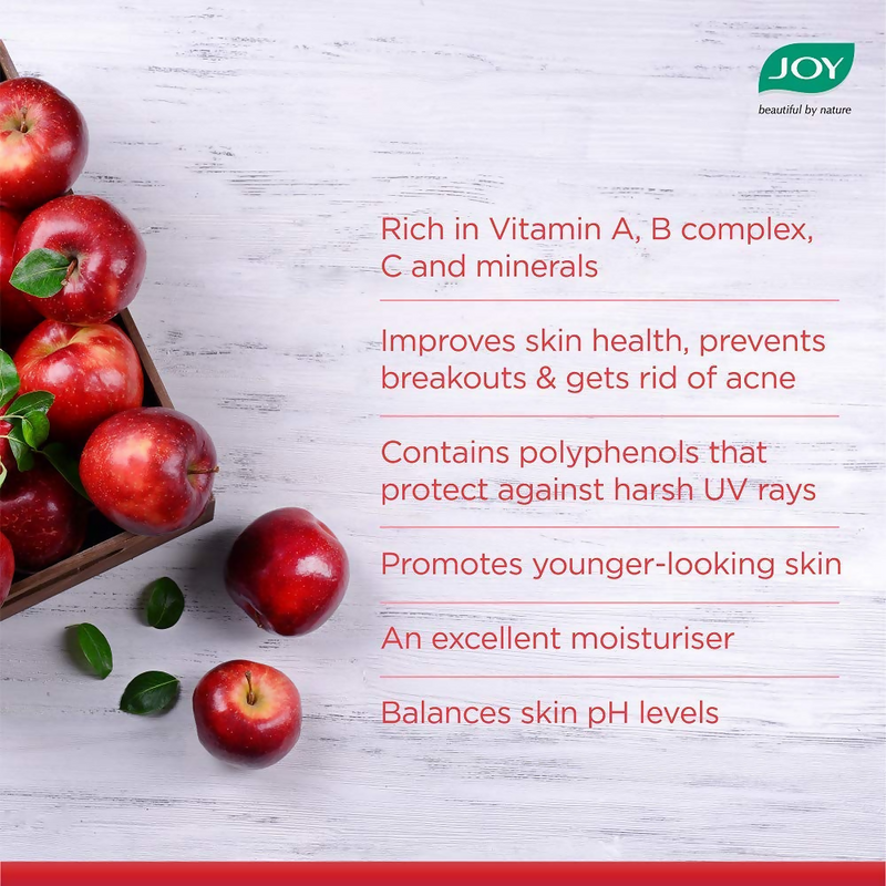 Joy Apple Face Wash For Skin Softening Dead Skin Removal & Exfoliation