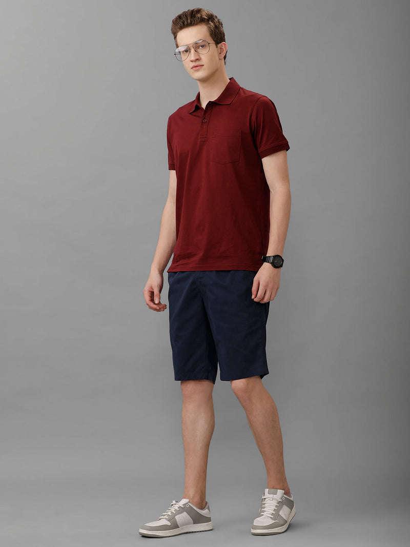 Men 100% Combed Cotton Golf Boxer Shorts Navy GS1