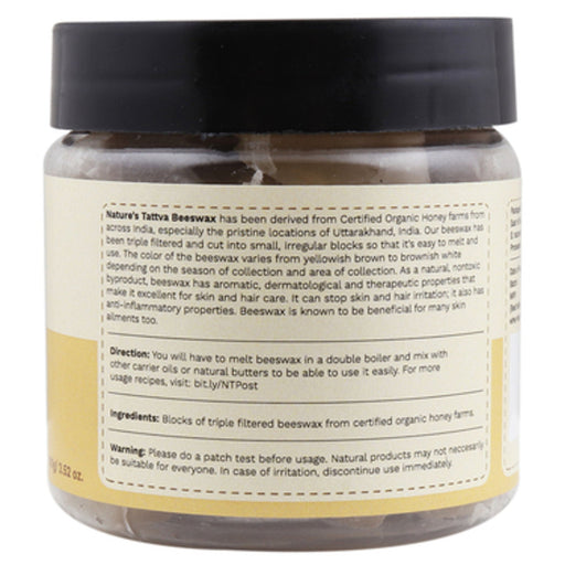 Tattvalogy Pure Beeswax Blocks in Jar Packaging, Perfect for Making Lip Balm, Lotion Bars