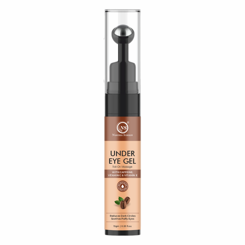 Nuerma Science Under Eye Gel Massage Roll-On to Reduce Dark Circles, Soothes Puffy Eyes