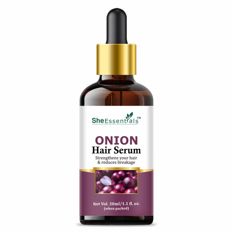 She Essentials Onion Hair Serum With Onion & Biotin For Strong Frizz - Free Hair